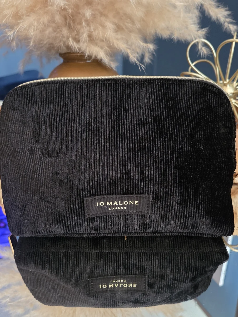Jo Malone London Black Corduroy Cosmetic Pouch